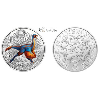 Pamětní mince - Dinosauři - Ornithomimus Velox (bk, 3EUR)